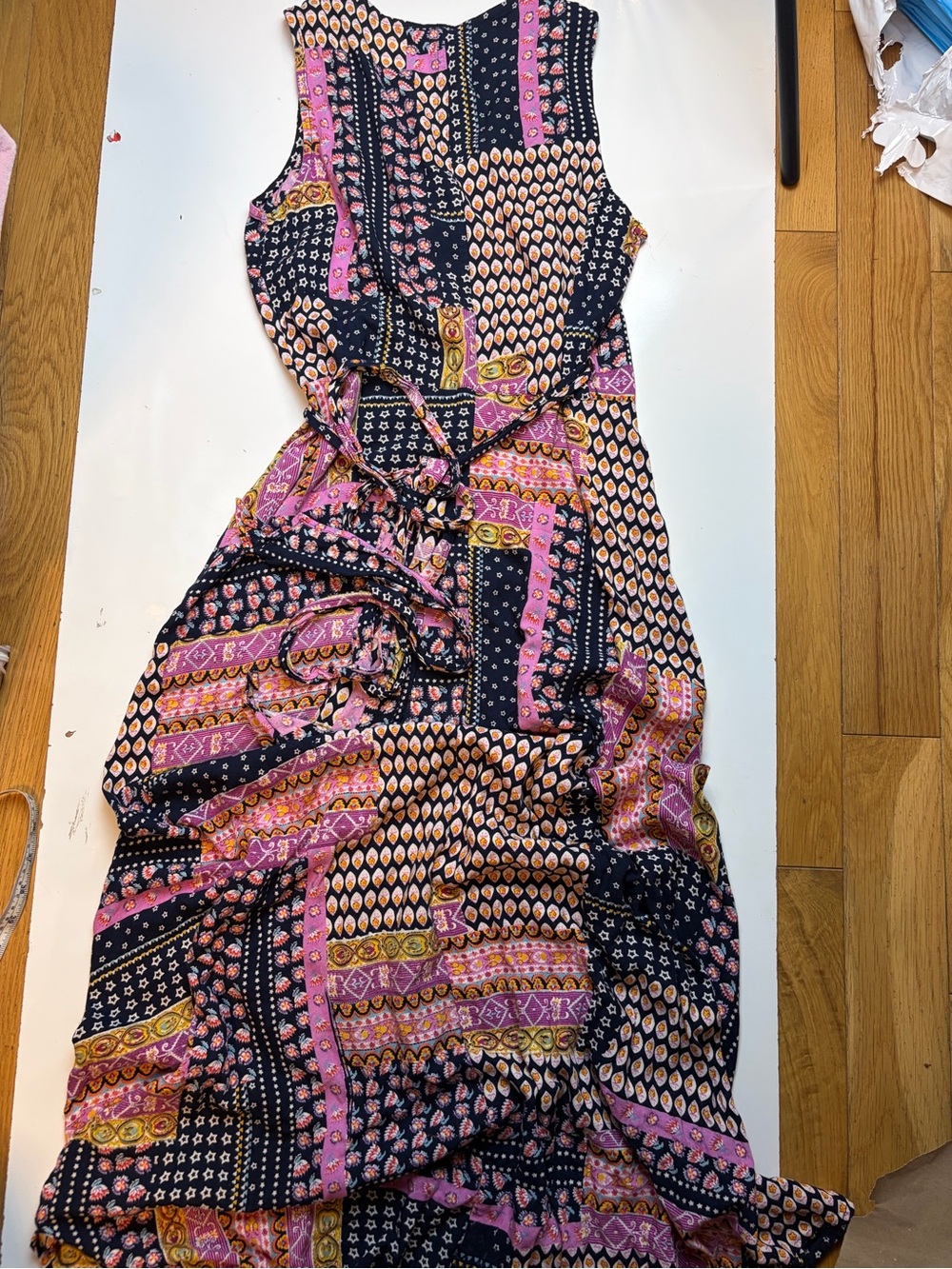 RAGA Hadley Sleeveless wrap midi Dress sz M